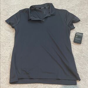 Nike Women's Dark Gray Short Sleeve Polo